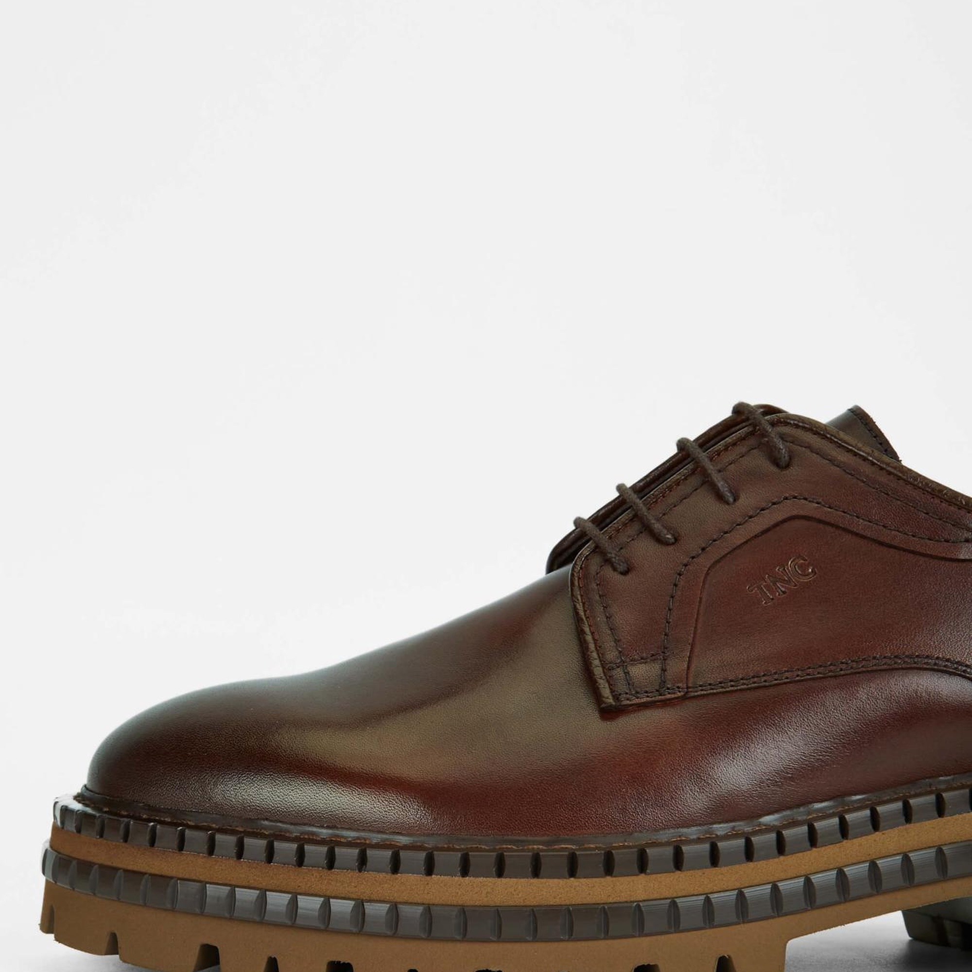 Tamer Tanca Erkek Hakiki Deri Kahverengi Casual Ayakkabı