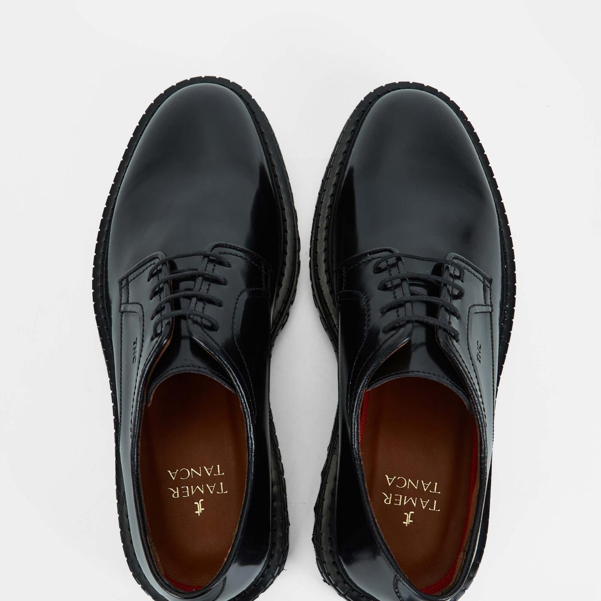 Tamer Tanca Erkek Hakiki Deri Siyah Açma Casual Ayakkabı