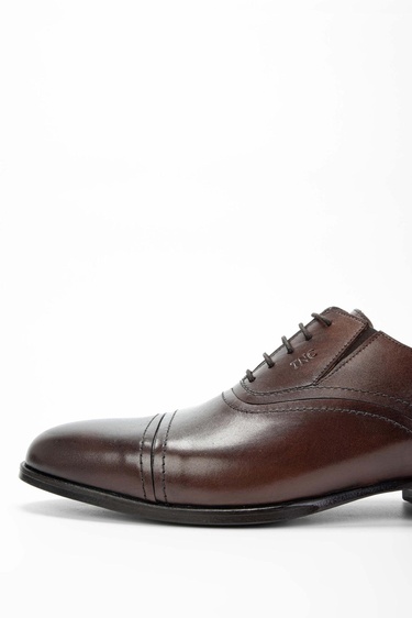  Tamer Tanca Erkek Hakiki Deri Kahverengi Klasik Ayakkabı