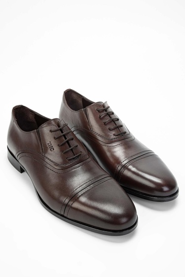  Tamer Tanca Erkek Hakiki Deri Kahverengi Klasik Ayakkabı