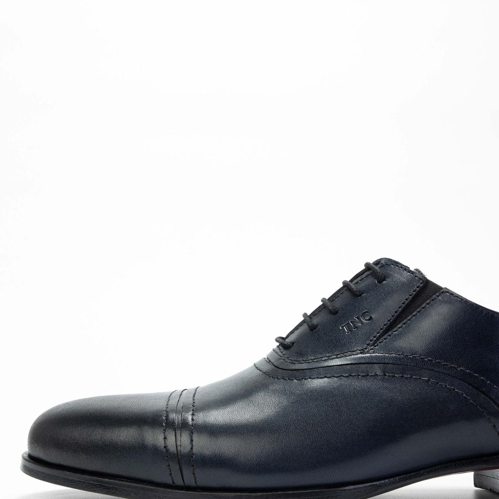 Tamer Tanca Erkek Hakiki Deri Lacivert Klasik Ayakkabı