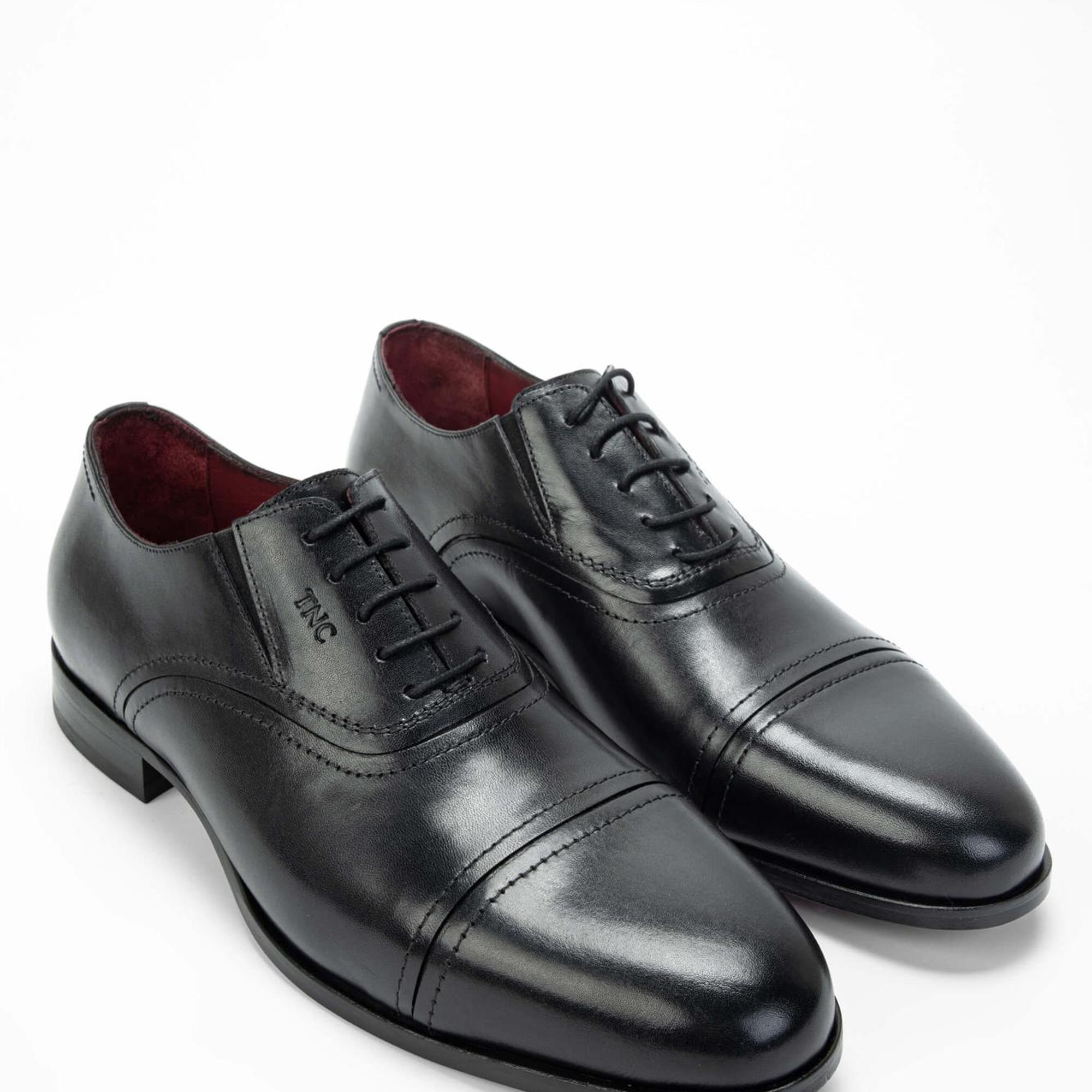 Tamer Tanca Erkek Hakiki Deri Siyah Klasik Ayakkabı