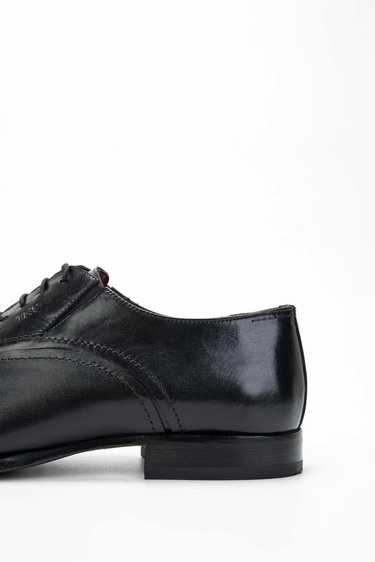  Tamer Tanca Erkek Hakiki Deri Siyah Klasik Ayakkabı