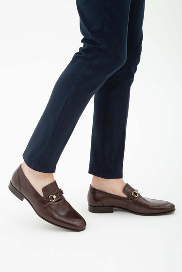  Tamer Tanca Erkek Hakiki Deri Kahverengi Klasik Ayakkabı