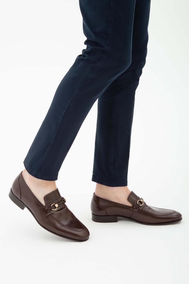  Tamer Tanca Erkek Hakiki Deri Kahverengi Klasik Ayakkabı