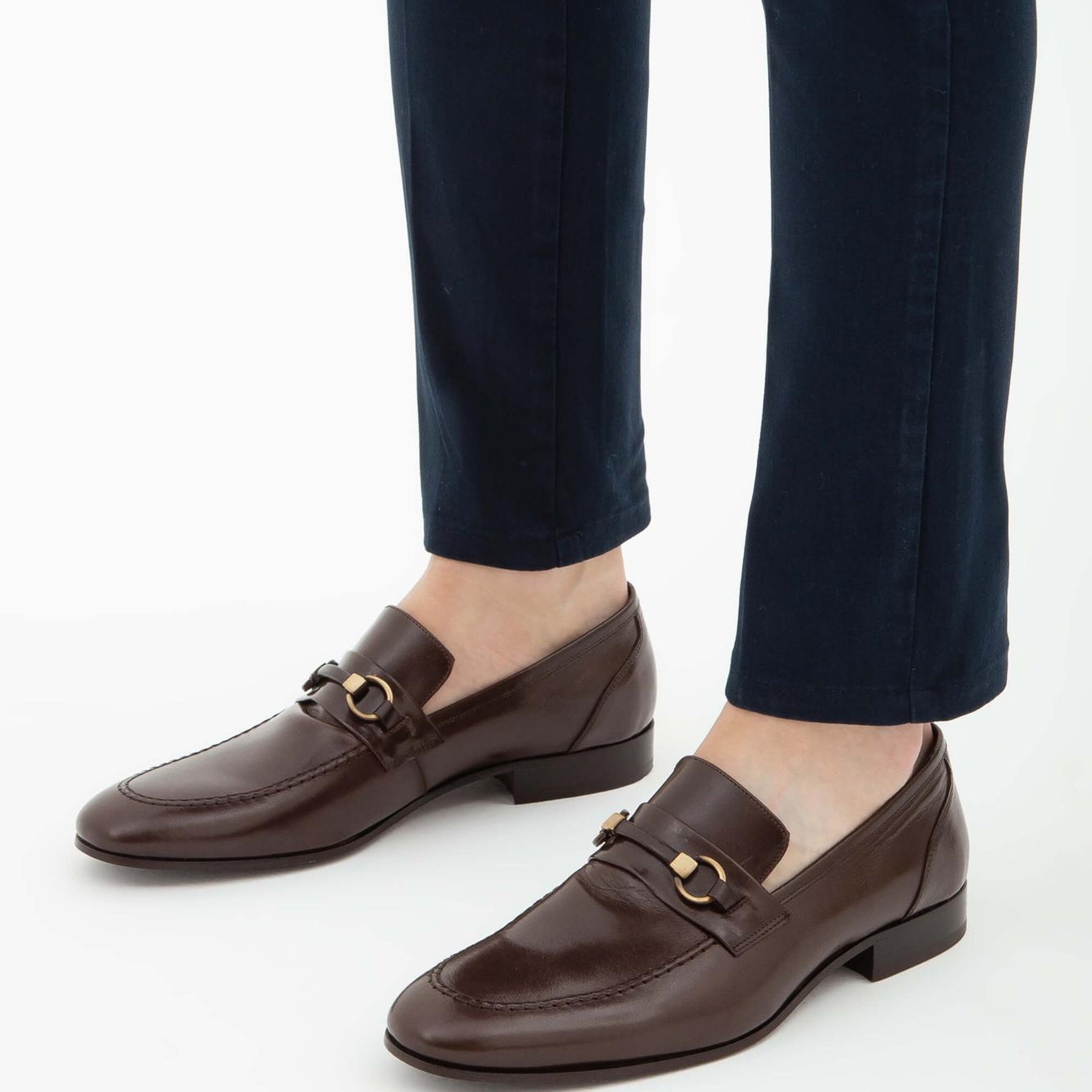 Tamer Tanca Erkek Hakiki Deri Kahverengi Klasik Ayakkabı