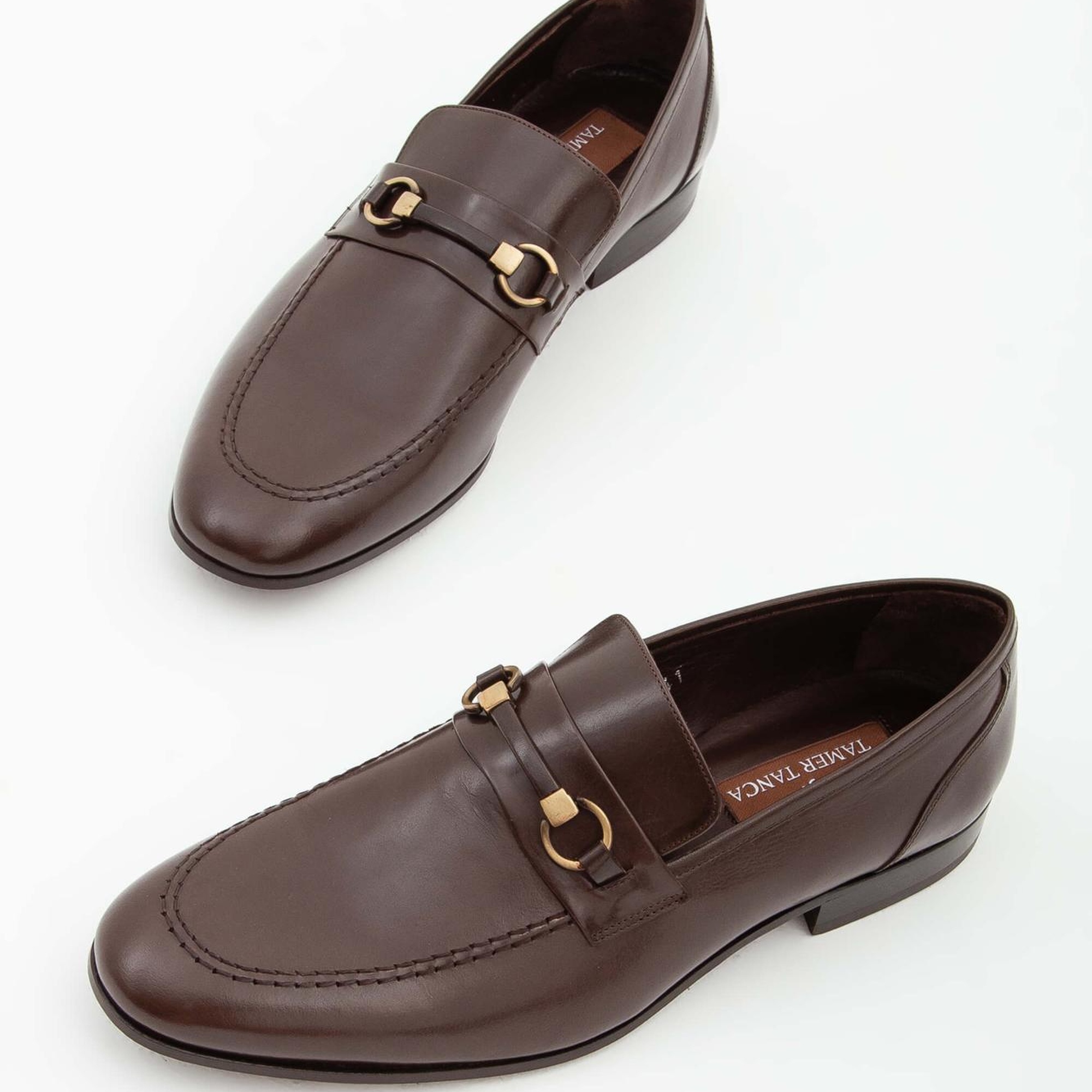 Tamer Tanca Erkek Hakiki Deri Kahverengi Klasik Ayakkabı