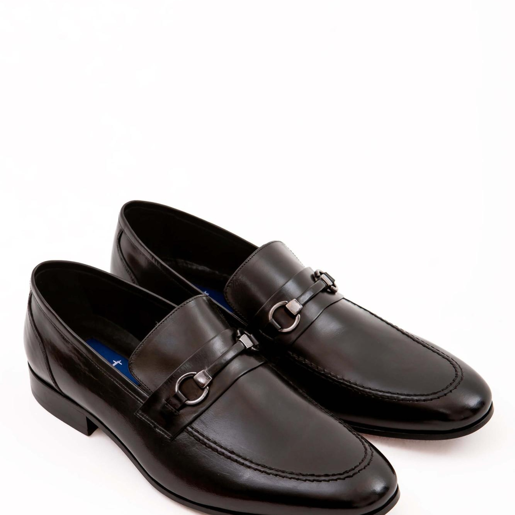 Tamer Tanca Erkek Hakiki Deri Siyah Bufalo Klasik Ayakkabı