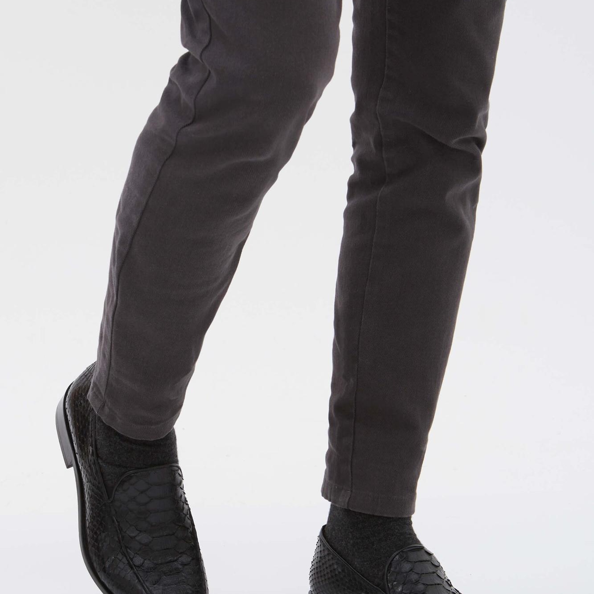 Tamer Tanca Erkek Hakiki Deri Siyah Makosen Ayakkabı