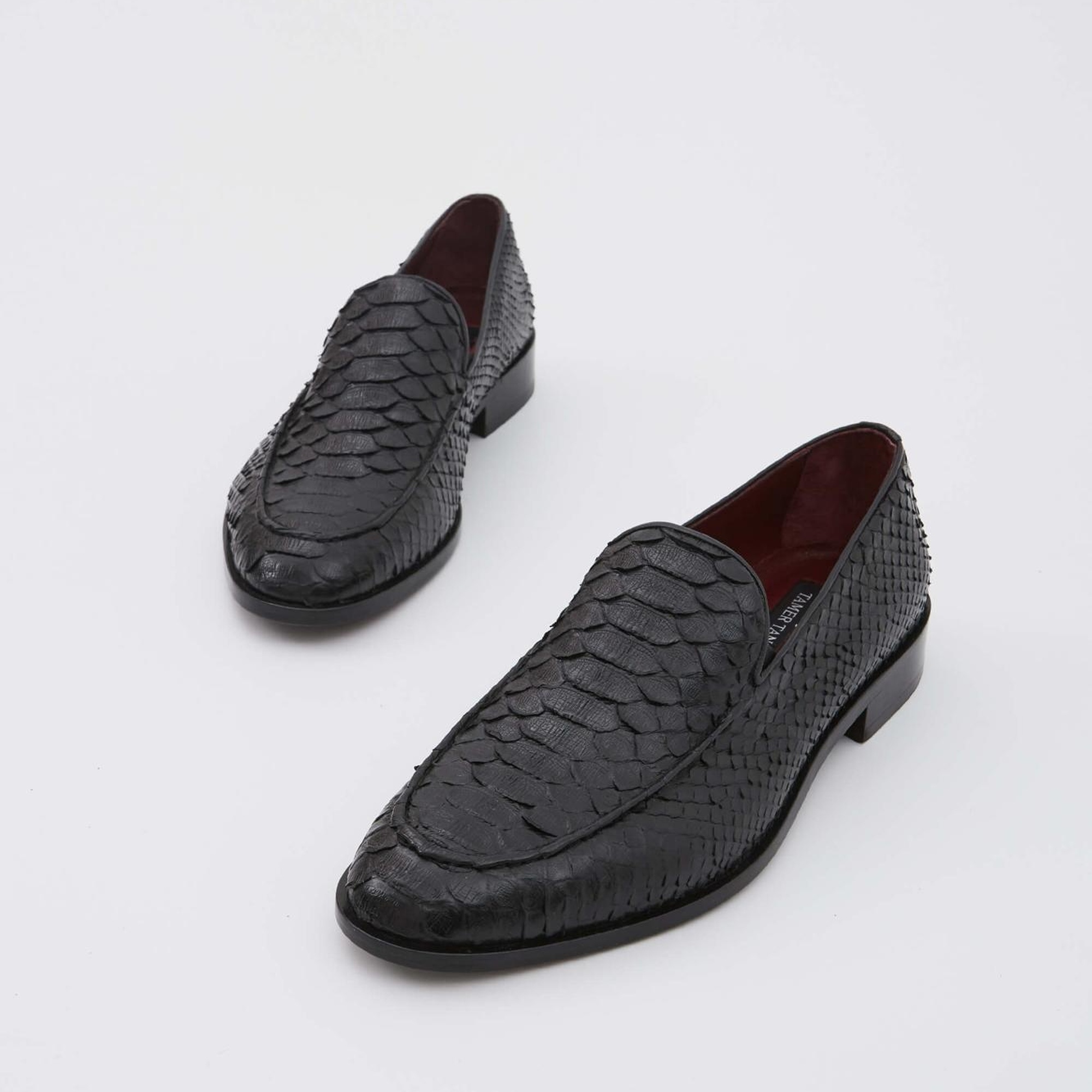 Tamer Tanca Erkek Hakiki Deri Siyah Makosen Ayakkabı