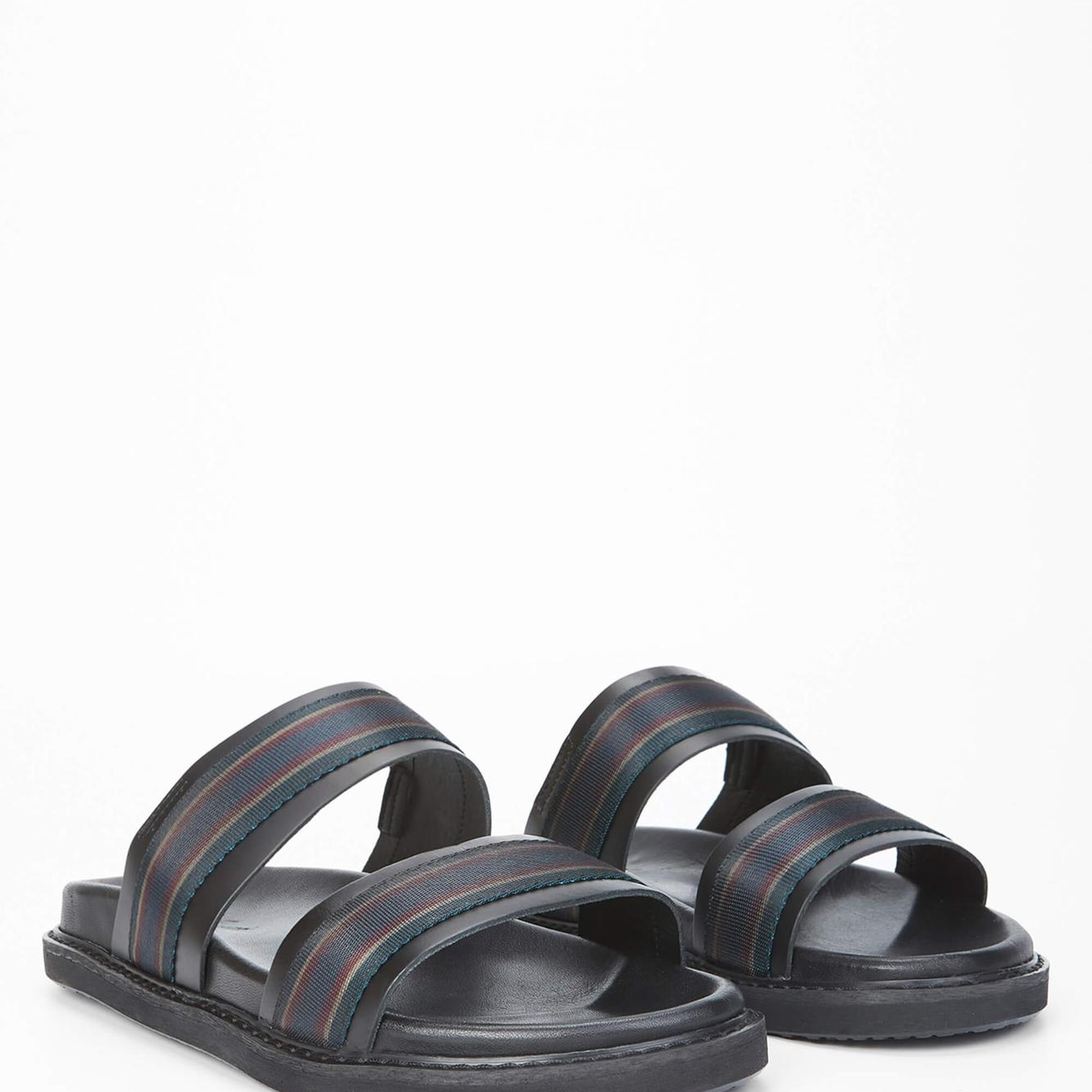 Tamer Tanca Erkek Hakiki Deri Siyah Günlük Terlik