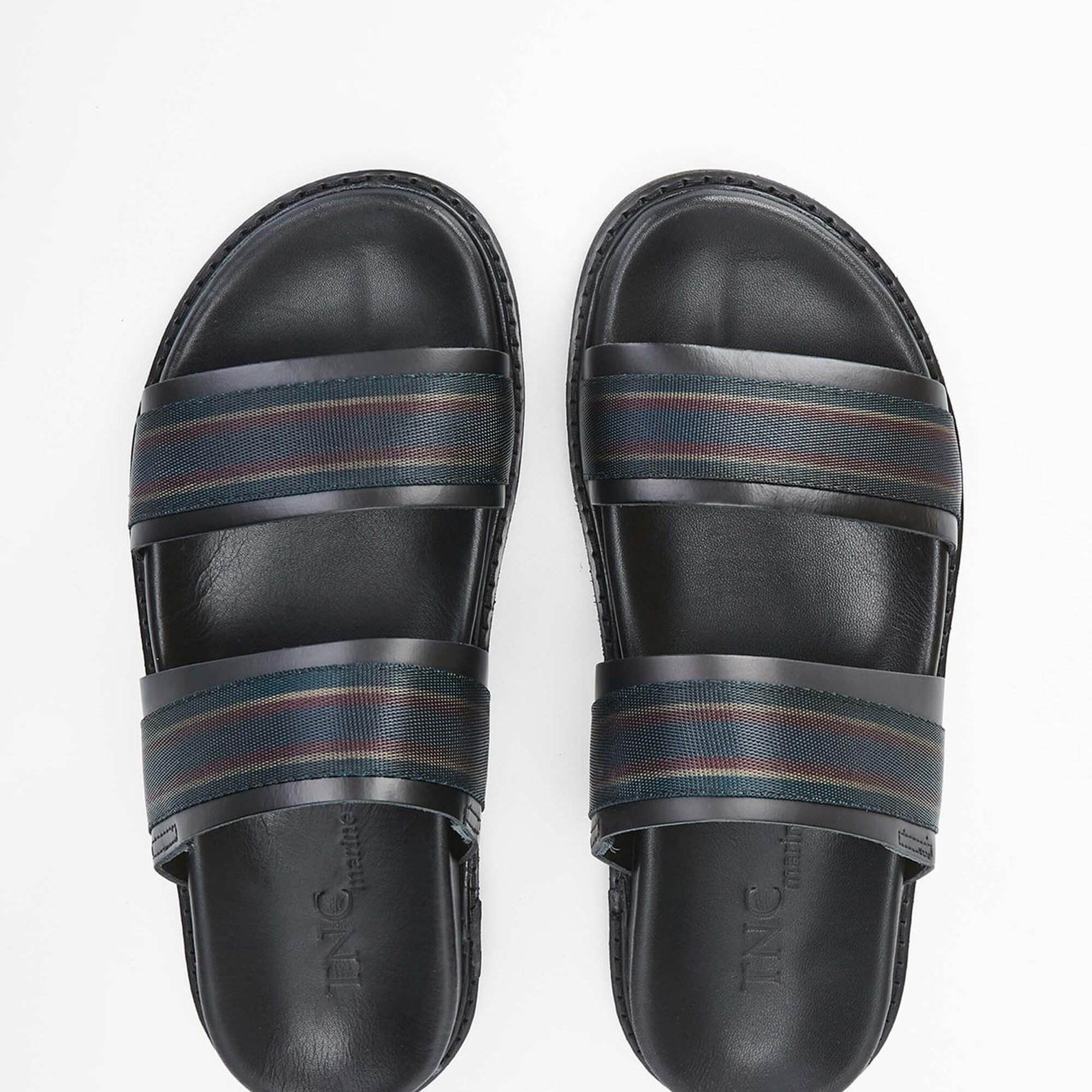 Tamer Tanca Erkek Hakiki Deri Siyah Günlük Terlik