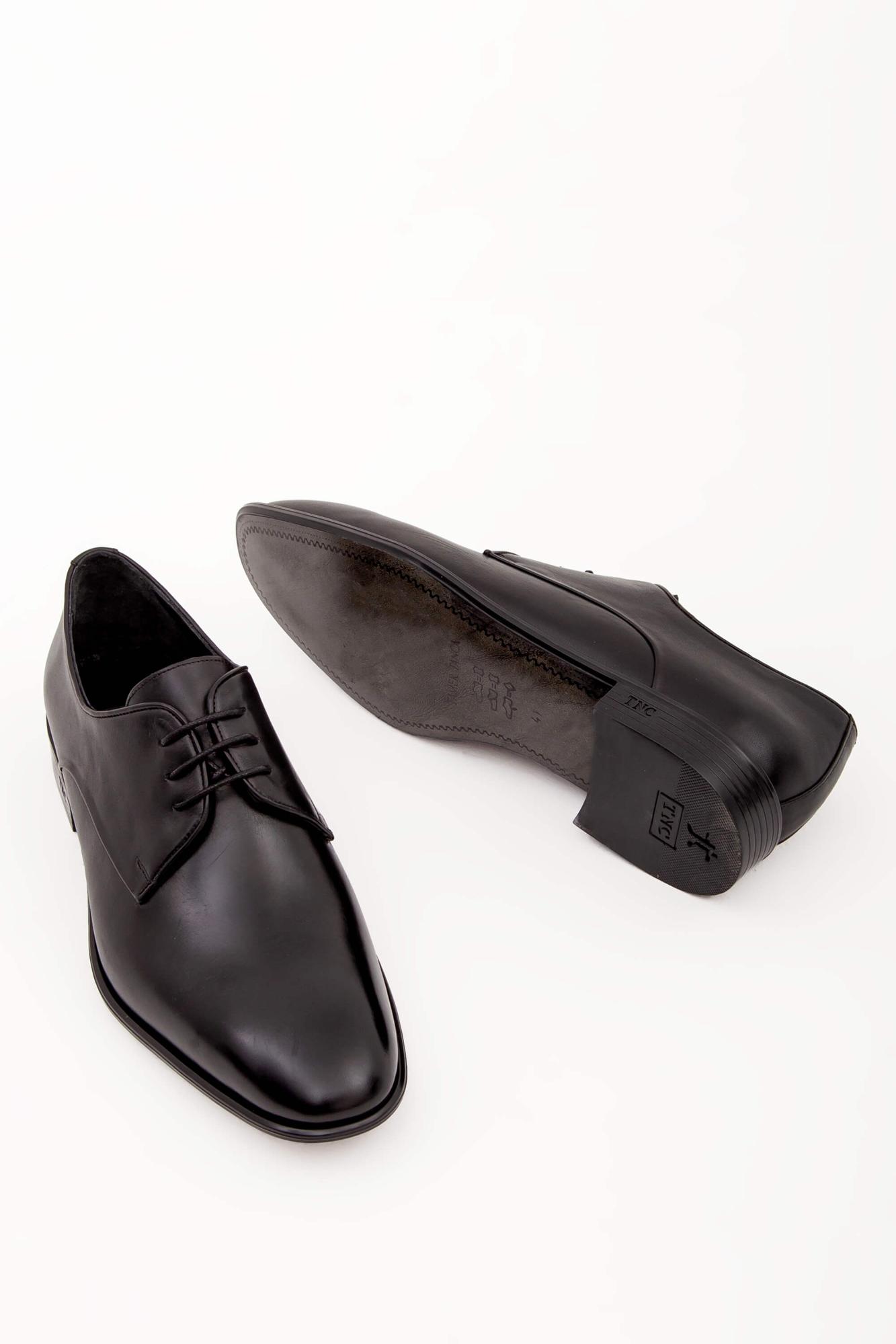 Tamer Tanca Tamer Tanca Erkek Hakiki Deri Siyah Analin Klasik Ayakkabı Casual Ayakkabı | FashFed Siyah - 6. görsel