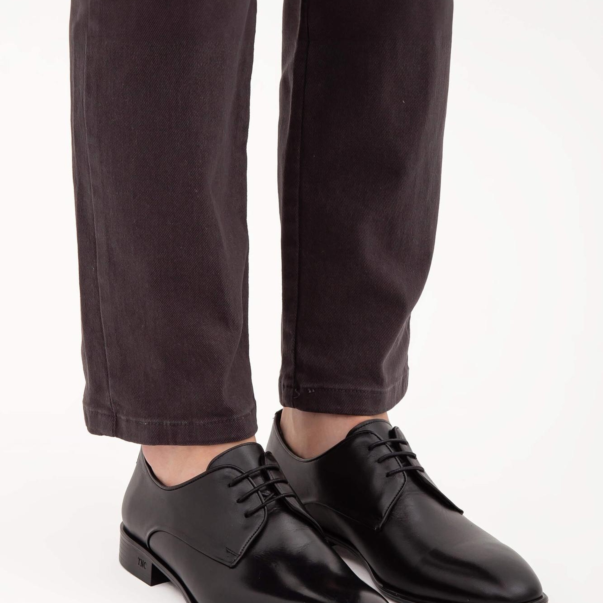 Tamer Tanca Erkek Hakiki Deri Siyah Analin Klasik Ayakkabı