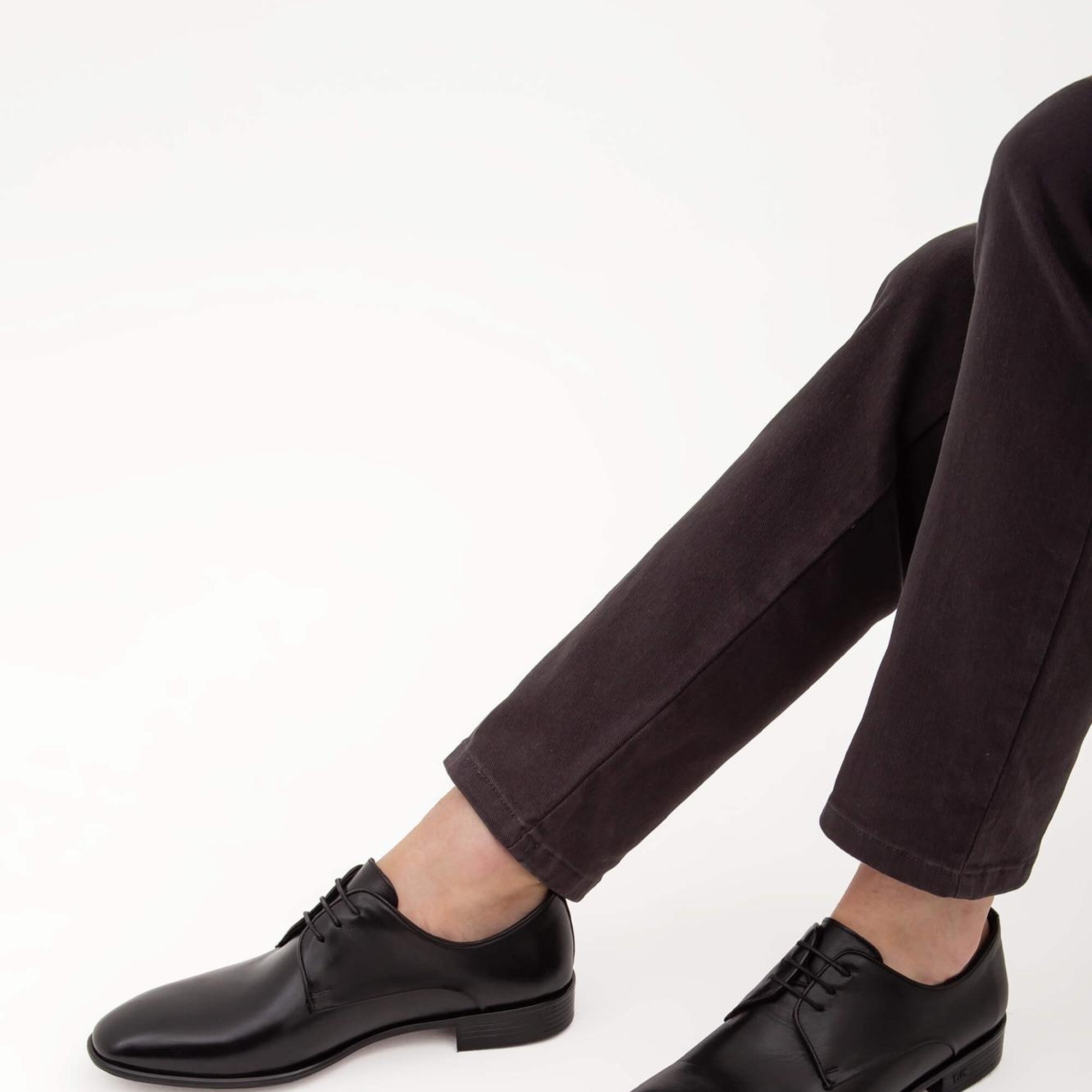 Tamer Tanca Erkek Hakiki Deri Siyah Analin Klasik Ayakkabı