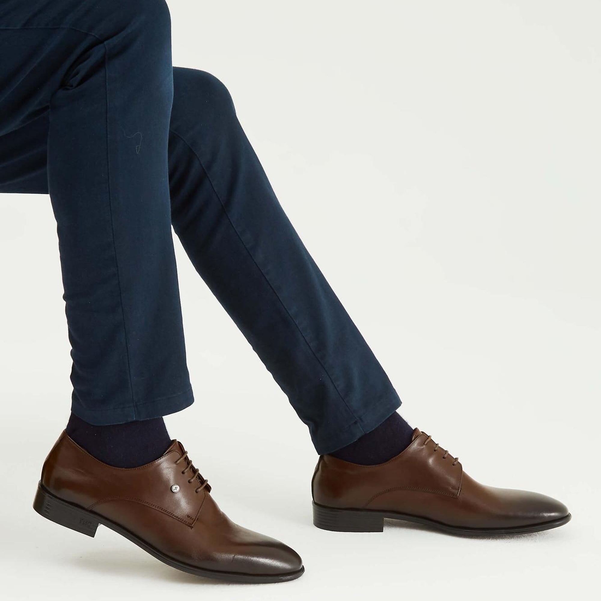 Tamer Tanca Erkek Hakiki Deri Kahverengi Klasik Ayakkabı