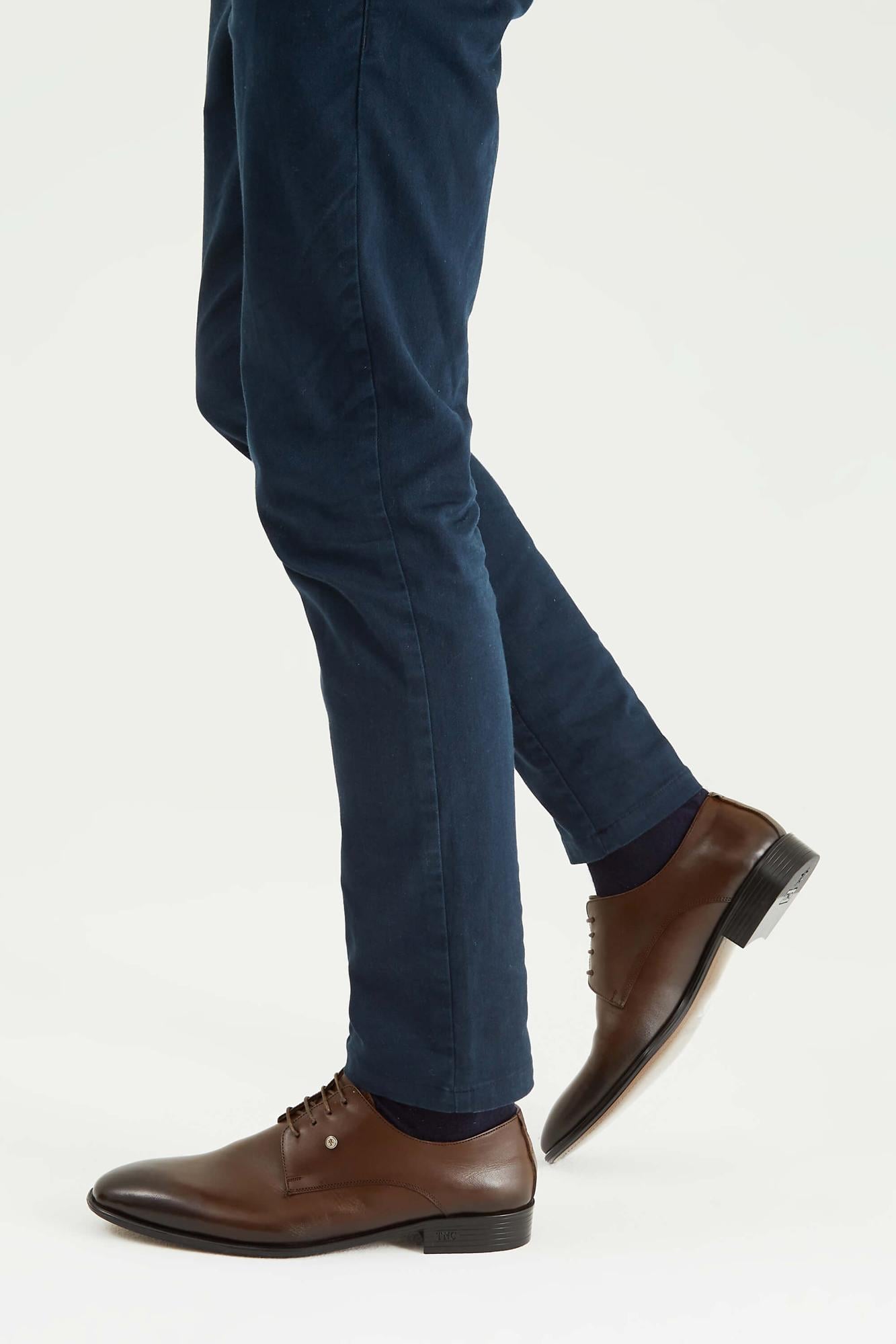  Tamer Tanca Erkek Hakiki Deri Kahverengi Klasik Ayakkabı