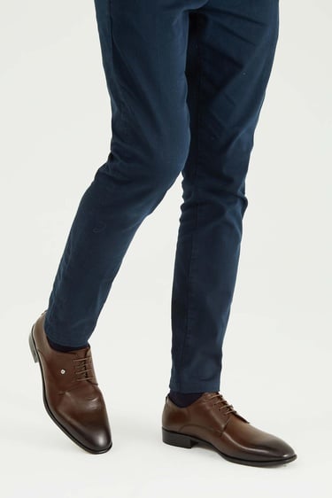  Tamer Tanca Erkek Hakiki Deri Kahverengi Klasik Ayakkabı