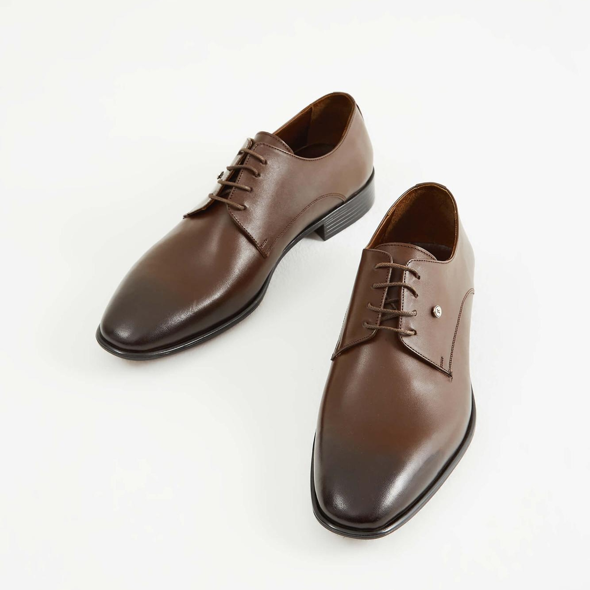 Tamer Tanca Erkek Hakiki Deri Kahverengi Klasik Ayakkabı