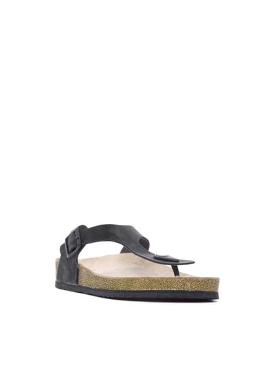  Tamer Tanca Kadın Hakiki Deri Siyah Nubuk Terlik