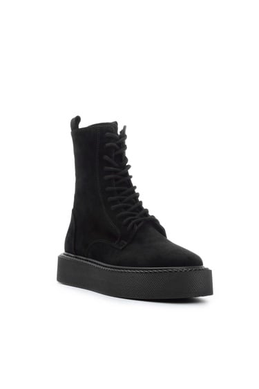  Tamer Tanca Kadın Hakiki Deri Siyah POSTAL Bot