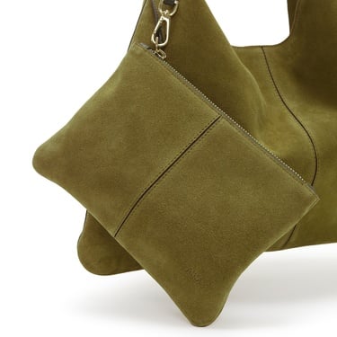  Vela Maxi Süet Çanta