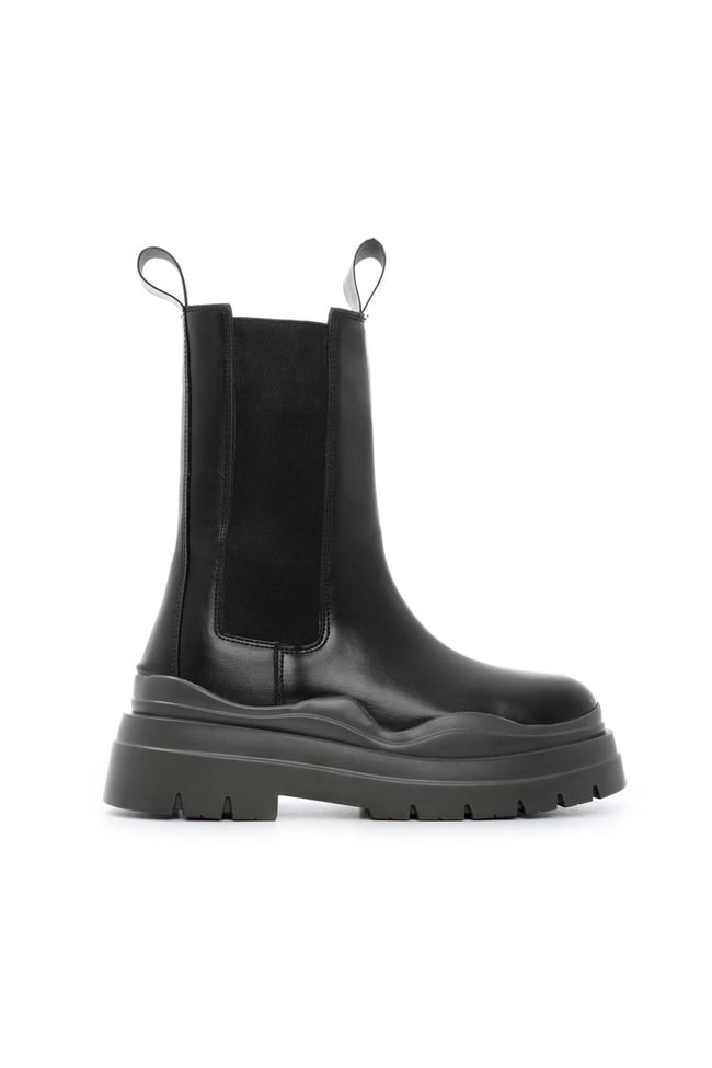  Tamer Tanca Kadın Vegan Siyah/Haki Günlük Bot