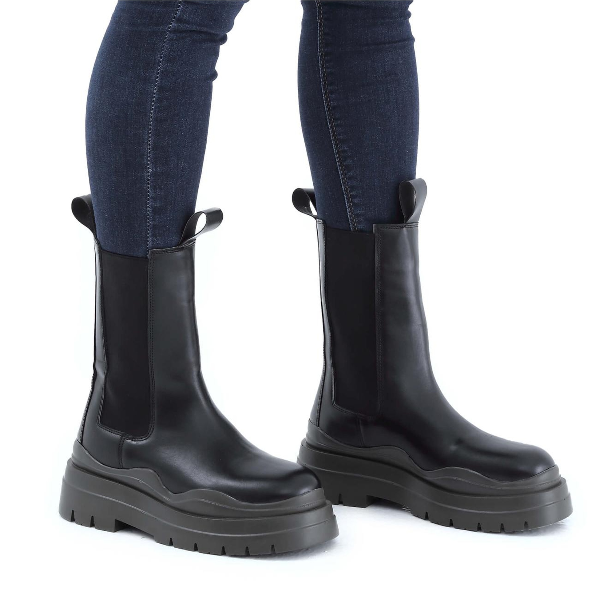 Tamer Tanca Kadın Vegan Siyah/Haki Günlük Bot