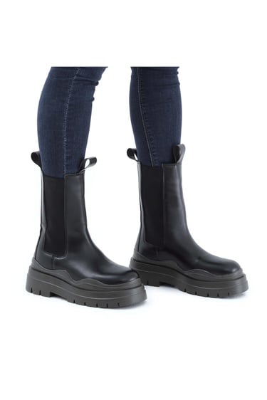  Tamer Tanca Kadın Vegan Siyah/Haki Günlük Bot