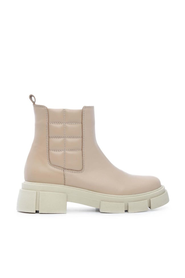  Tamer Tanca Kadın Hakiki Deri Bej Spor Bot