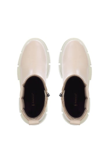  Tamer Tanca Kadın Hakiki Deri Bej Spor Bot