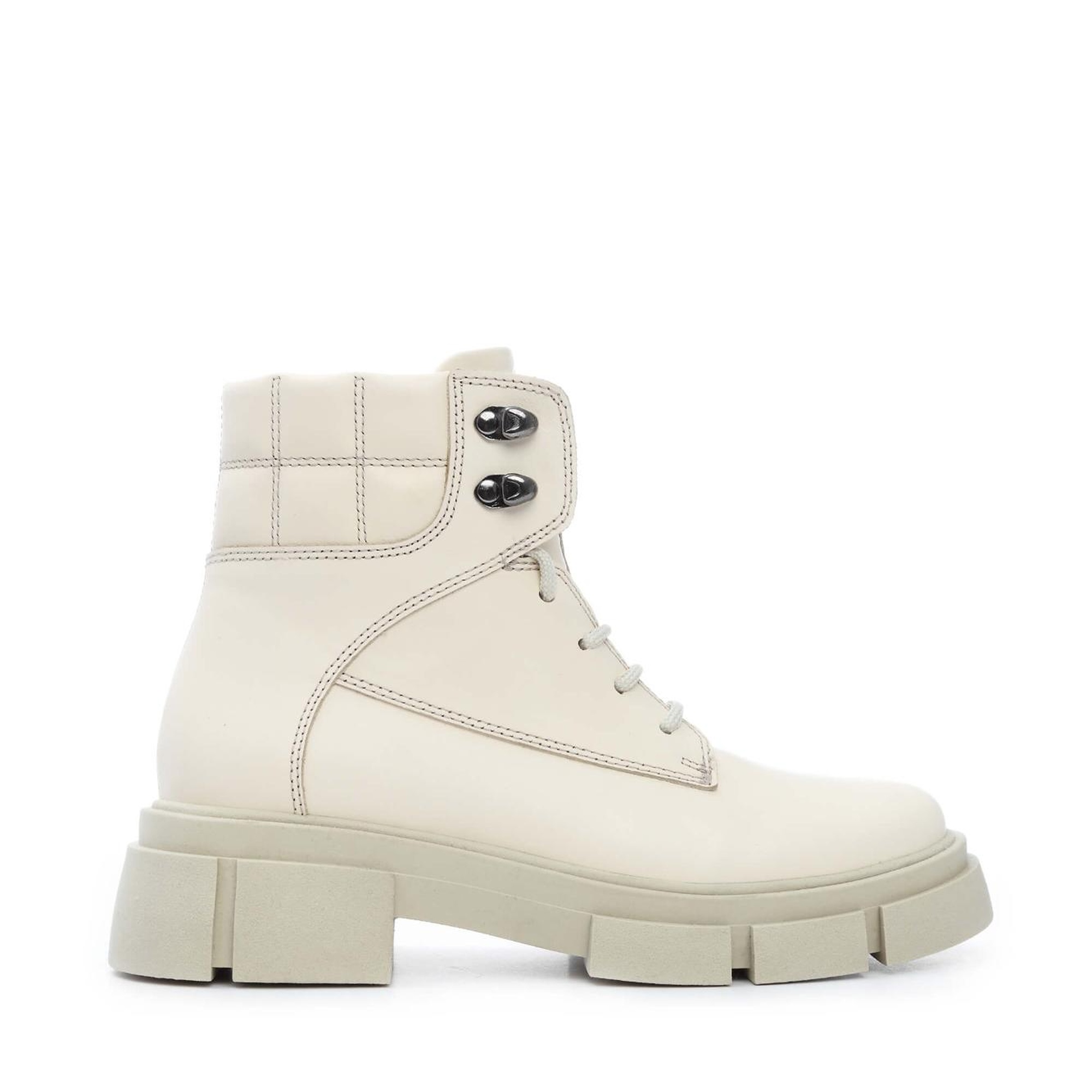 Tamer Tanca Kadın Hakiki Deri Bej Spor Bot