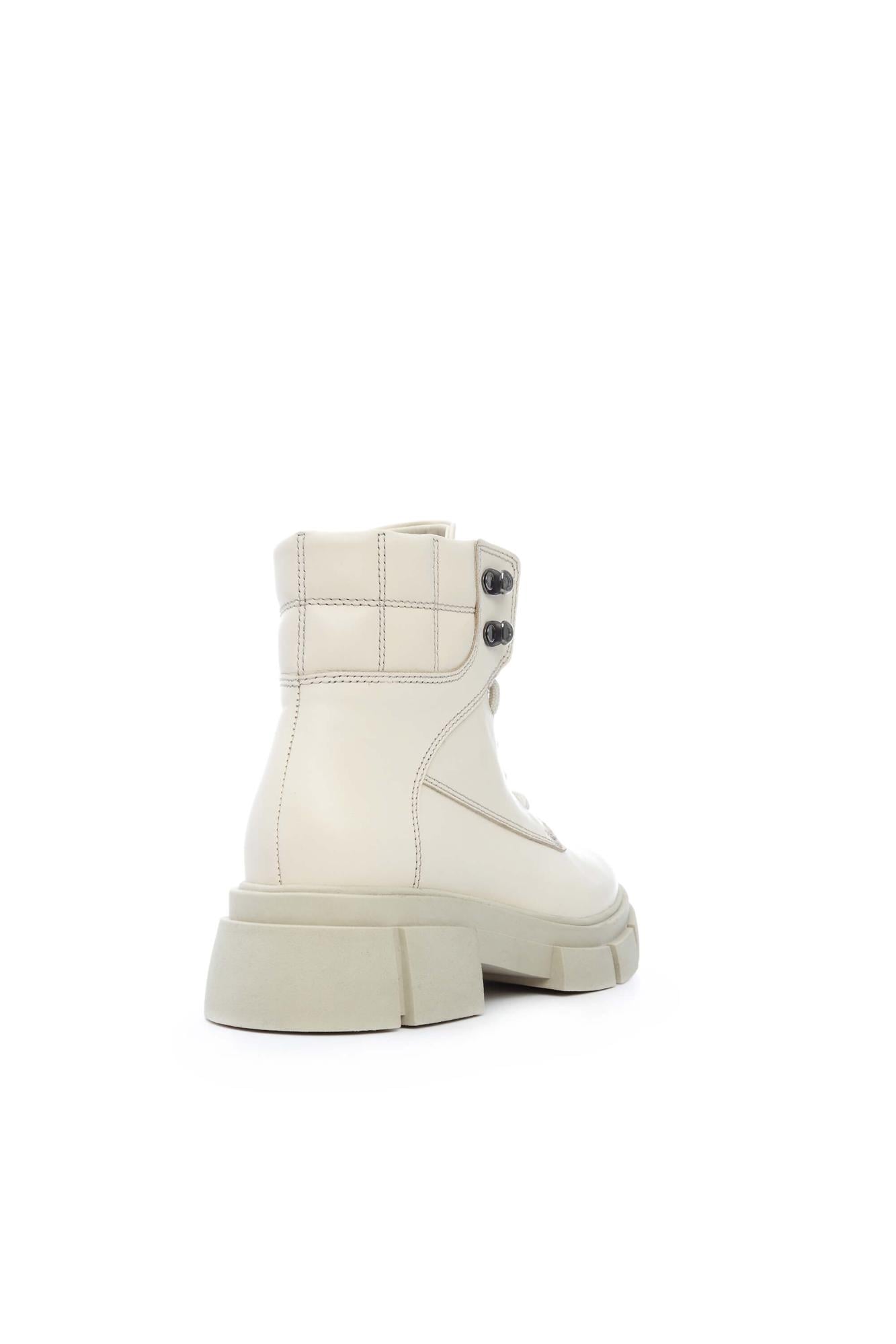 Tamer Tanca Tamer Tanca Kadın Hakiki Deri Bej Spor Bot | FashFed Bej - 3. görsel