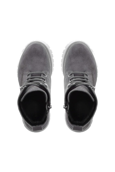  Tamer Tanca Kadın Hakiki Deri Gri POSTAL Bot