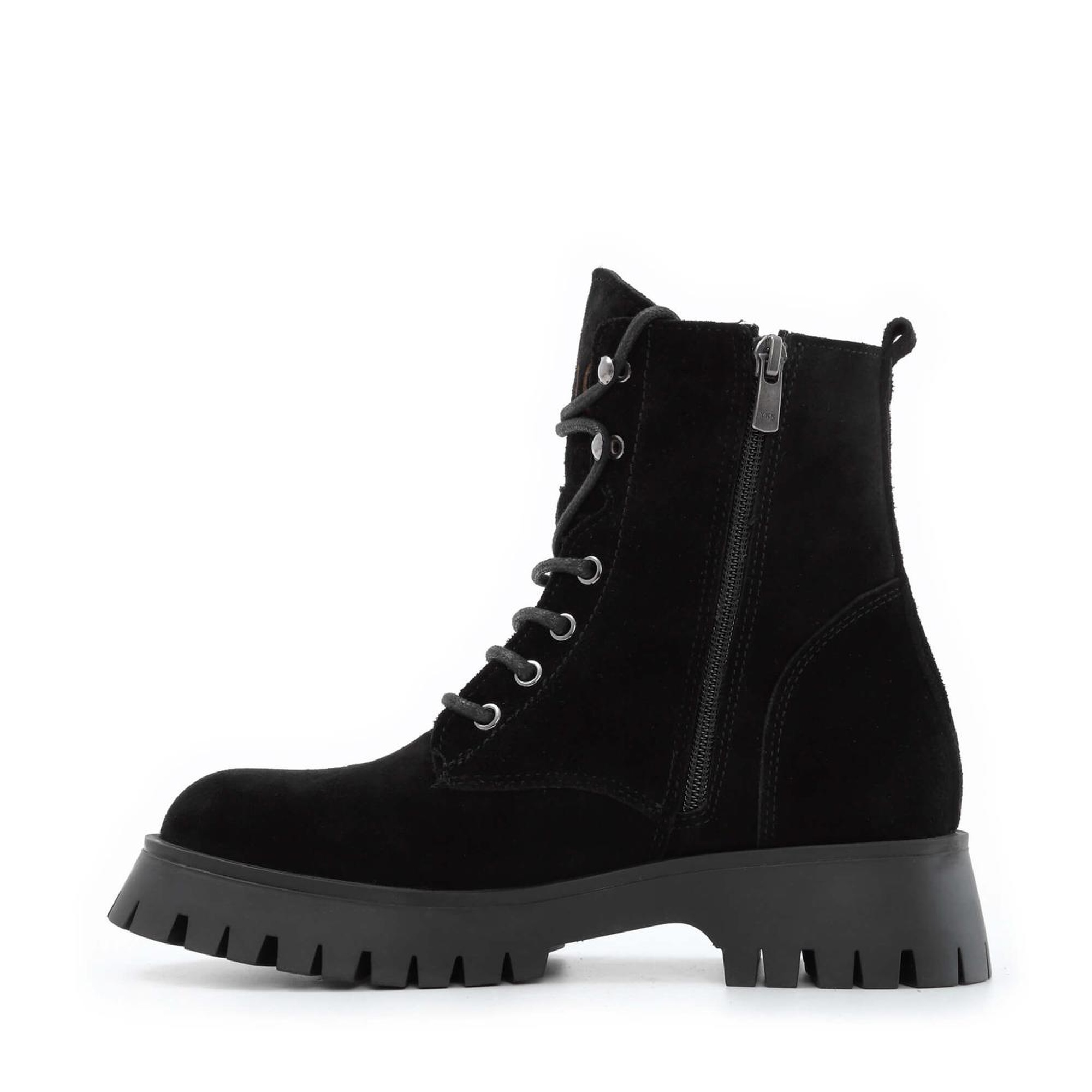 Tamer Tanca Kadın Hakiki Deri Siyah Süet POSTAL Bot