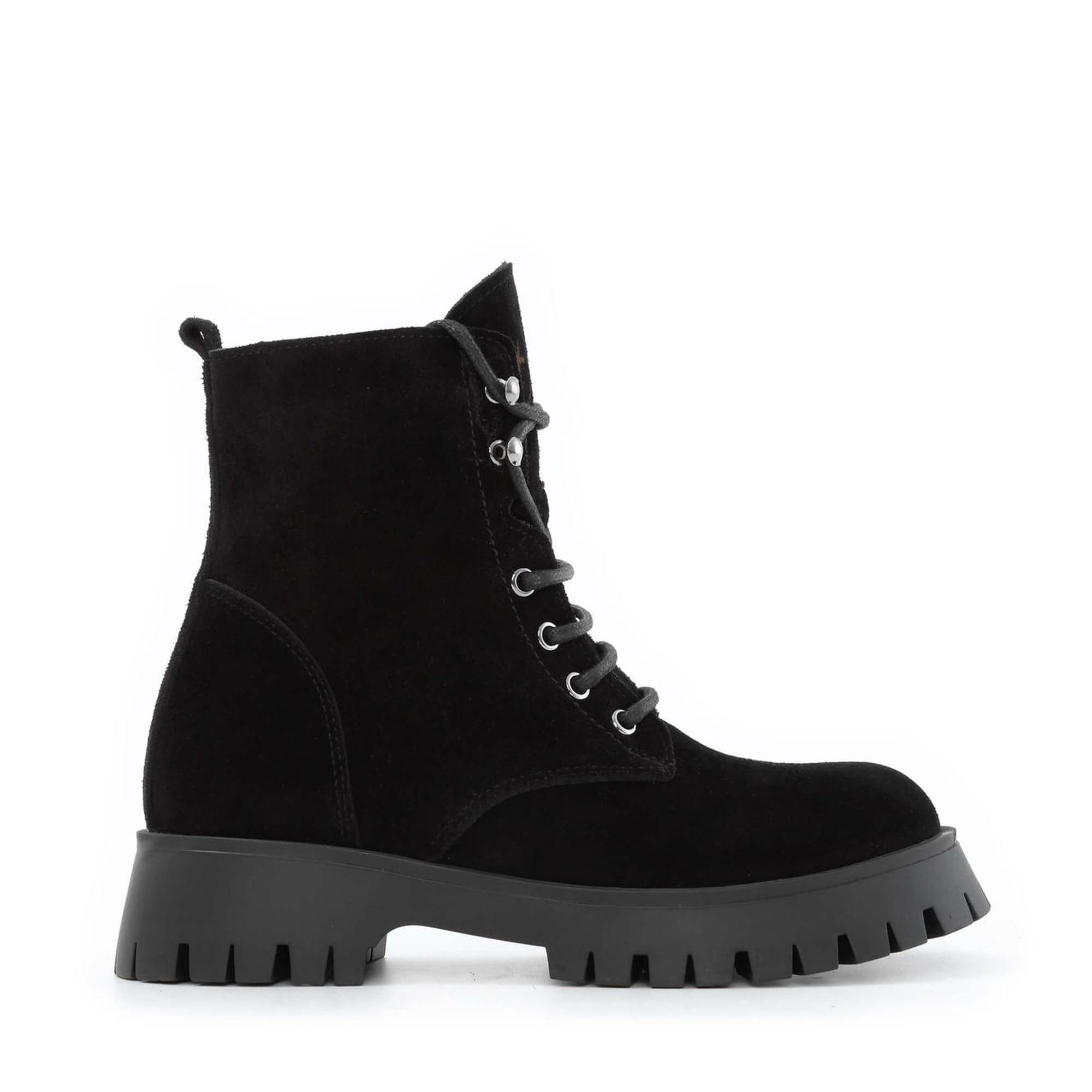 Tamer Tanca Kadın Hakiki Deri Siyah Süet POSTAL Bot