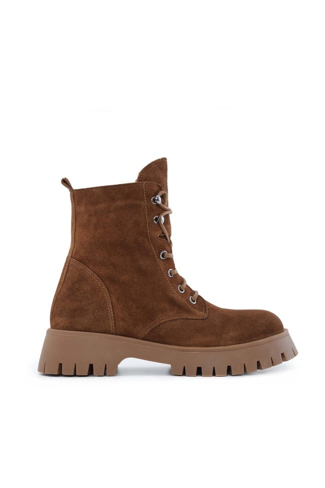  Tamer Tanca Kadın Hakiki Deri Taba Süet POSTAL Bot