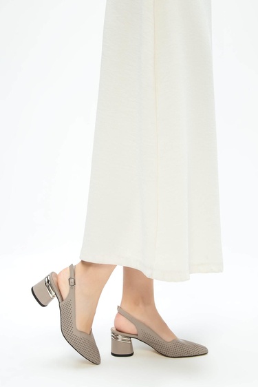  Tamer Tanca Kadın Hakiki Deri Vizon Topuklu Ayakkabı