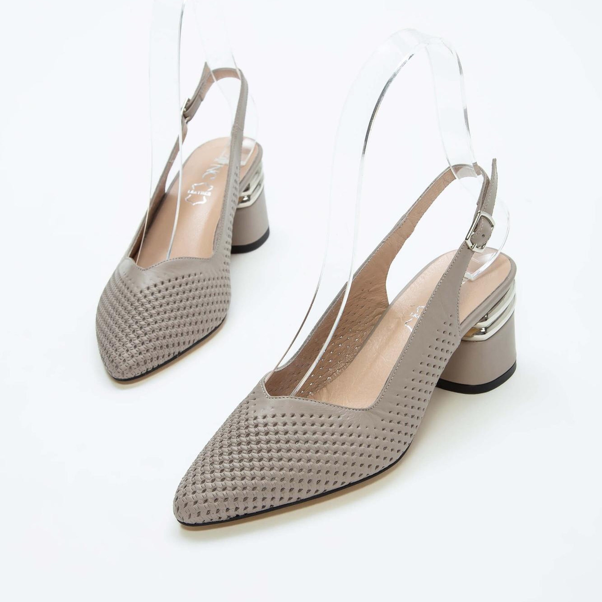 Tamer Tanca Kadın Hakiki Deri Vizon Topuklu Ayakkabı