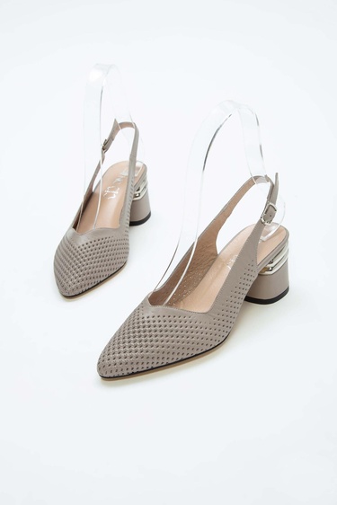  Tamer Tanca Kadın Hakiki Deri Vizon Topuklu Ayakkabı