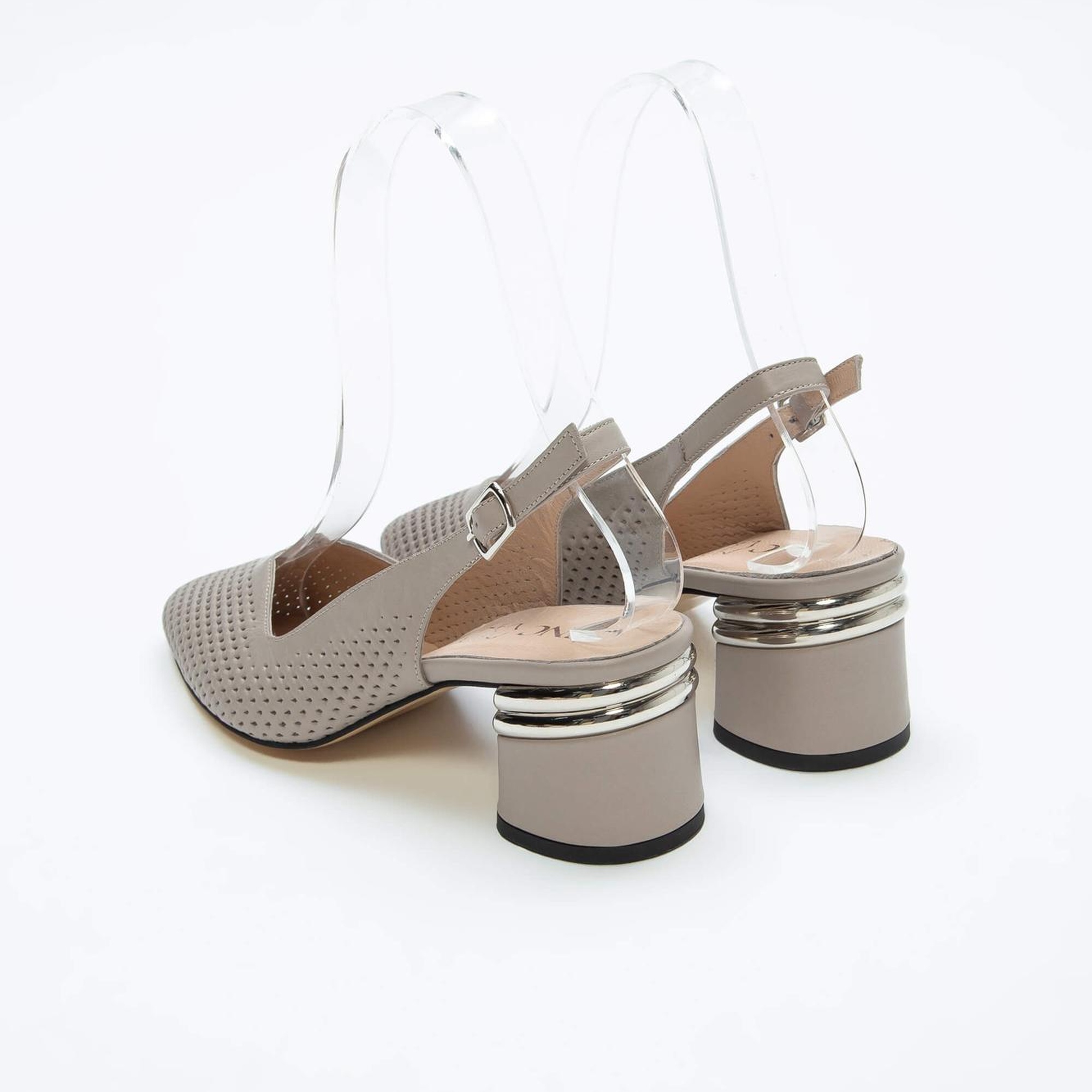 Tamer Tanca Kadın Hakiki Deri Vizon Topuklu Ayakkabı