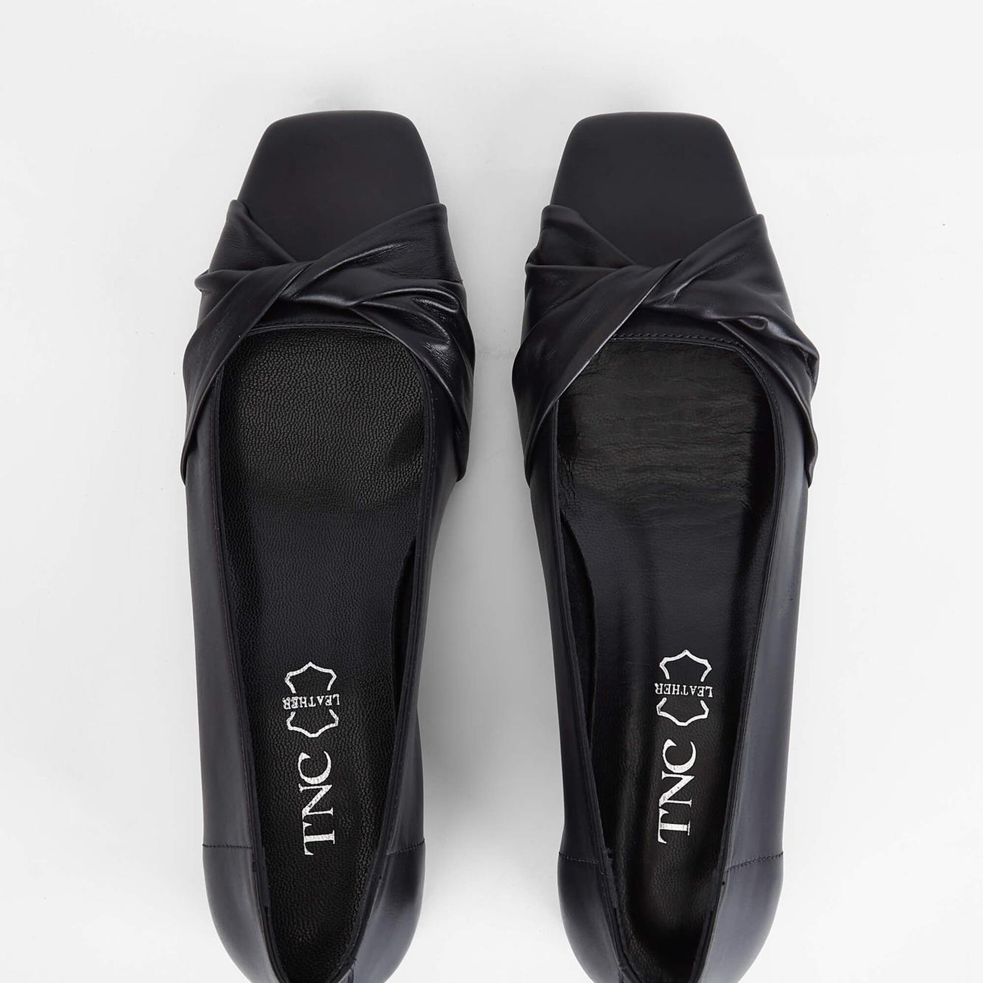 Tamer Tanca Kadın Hakiki Deri Siyah Deri Topuklu Ayakkabı