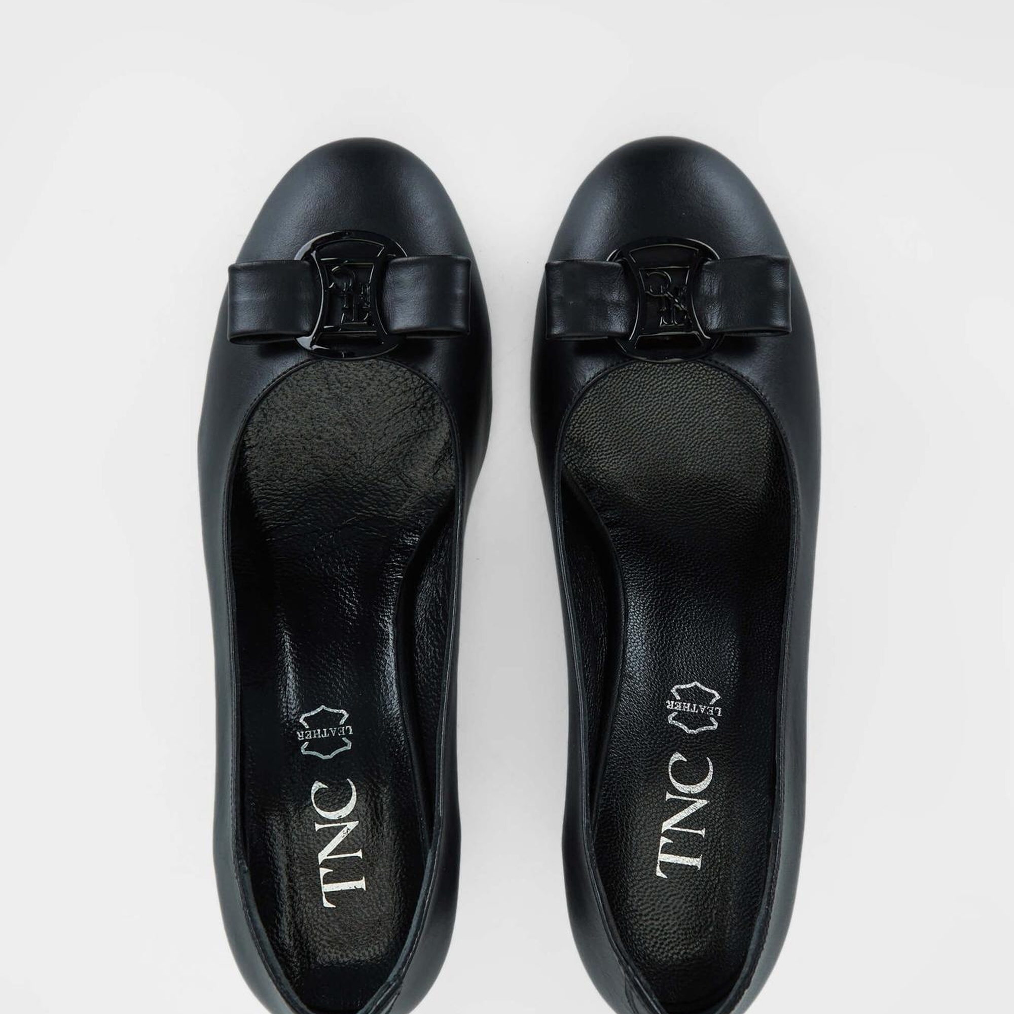 Tamer Tanca Kadın Hakiki Deri Siyah Deri Topuklu Ayakkabı