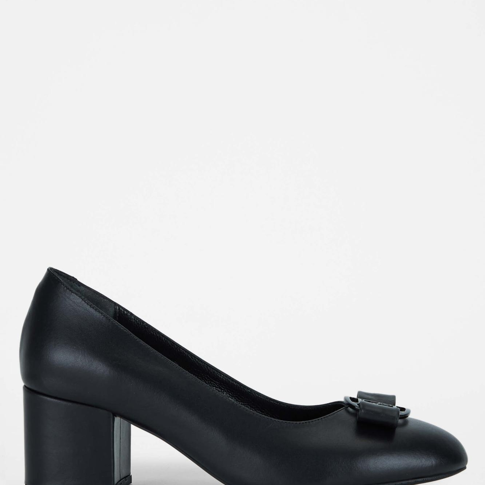 Tamer Tanca Kadın Hakiki Deri Siyah Deri Topuklu Ayakkabı