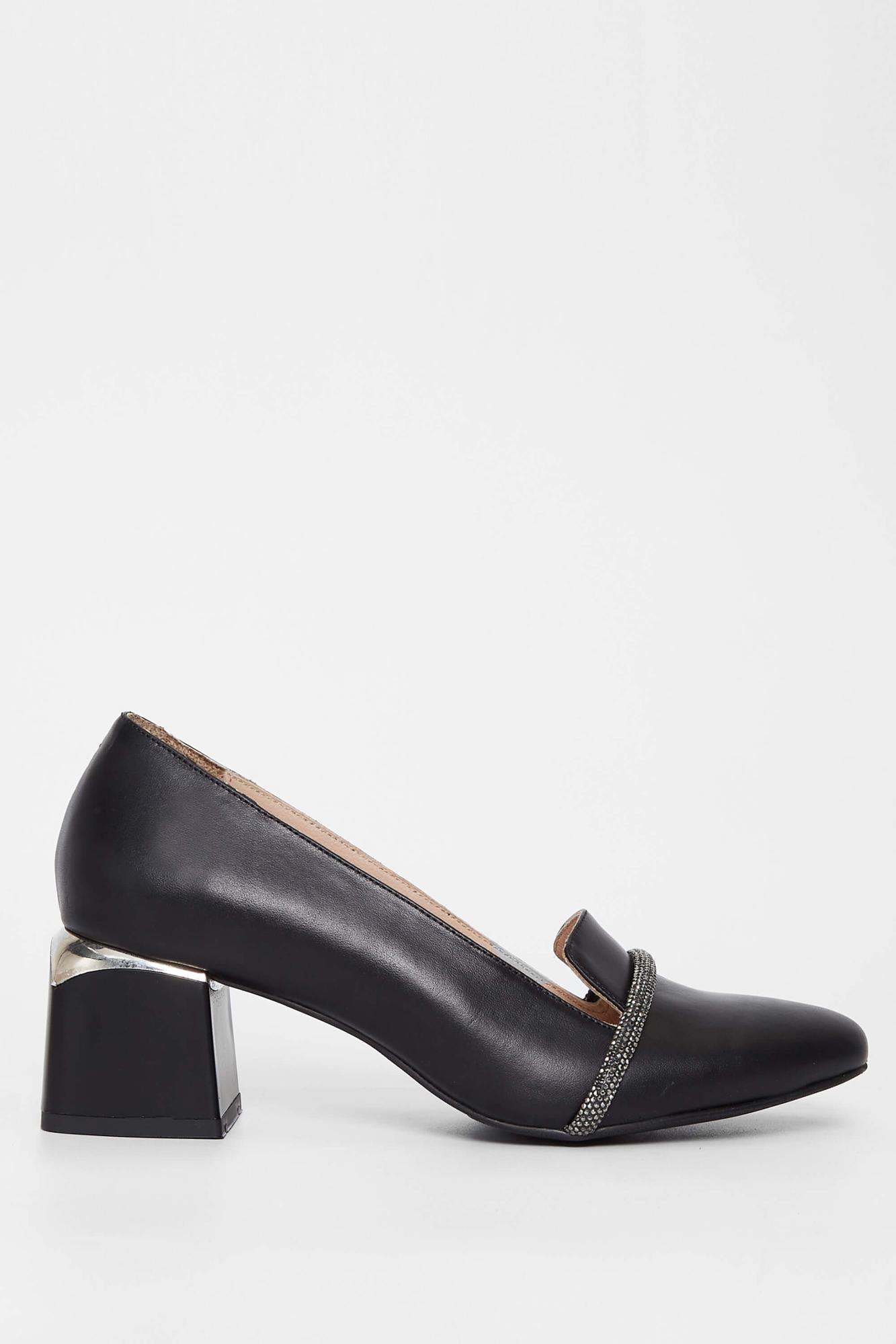  Tamer Tanca Kadın Hakiki Deri Siyah Topuklu Ayakkabı