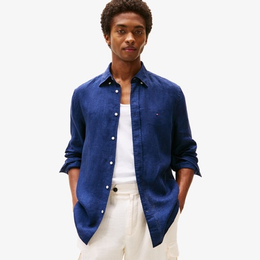  Tommy Hilfiger Pigment Erkek Lacivert Gömlek