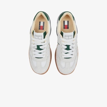  Tommy Hilfiger The Greenwich Mix Media Kadın Beyaz Sneaker