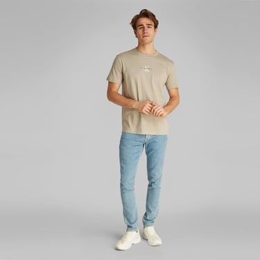  Calvin Klein Monologo Erkek Gri T-Shirt