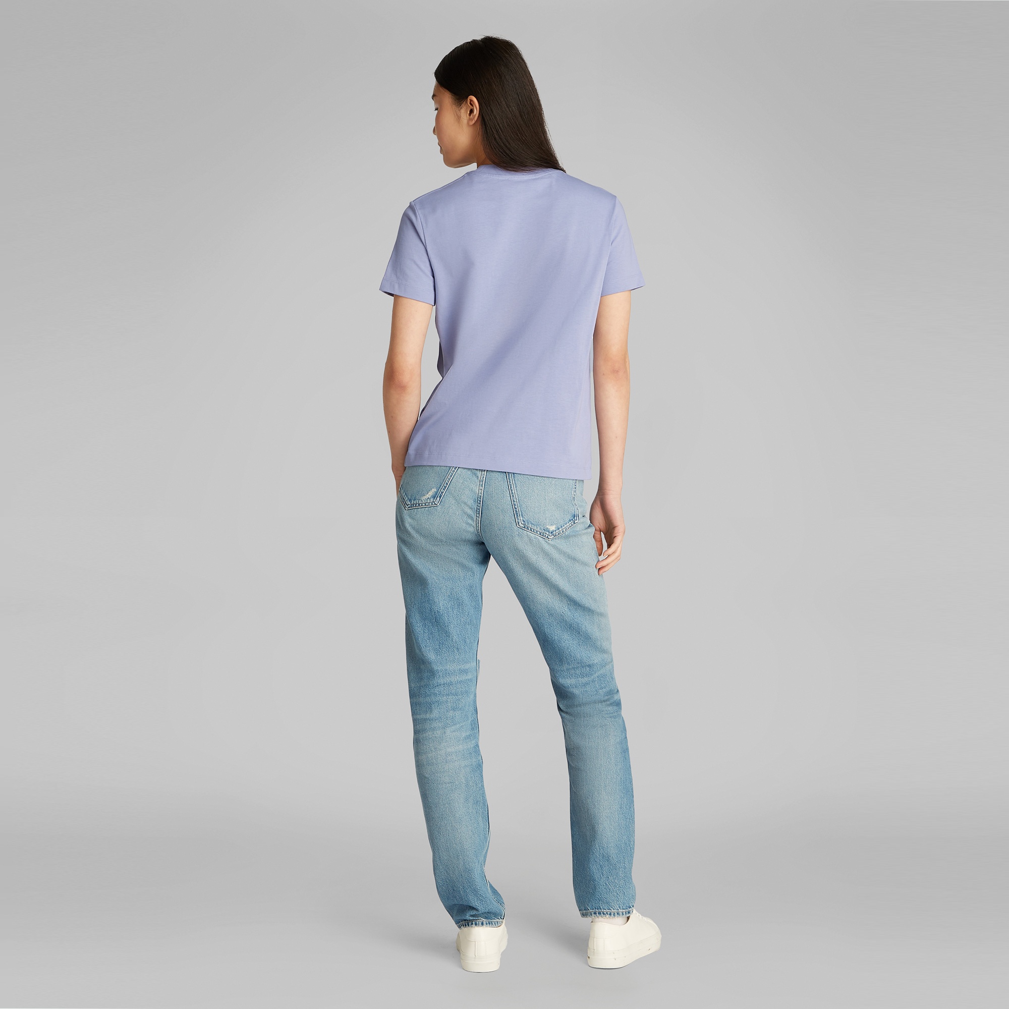 Calvin Klein Regular Kadın Mavi T-Shirt