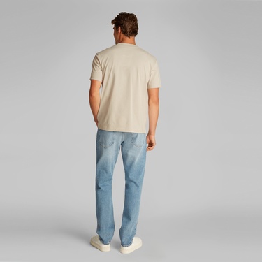  Calvin Klein Applique Erkek Bej T-Shirt